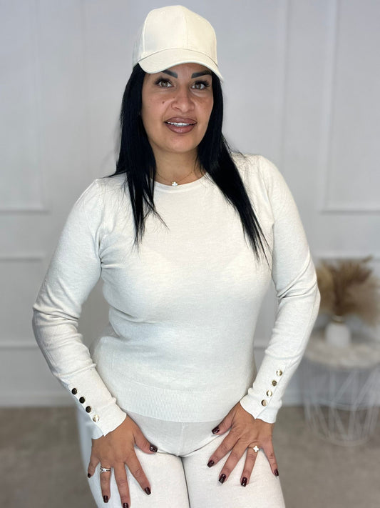 Jersey punto Botones