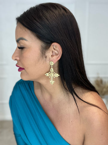 Pendiente Cruz estrella