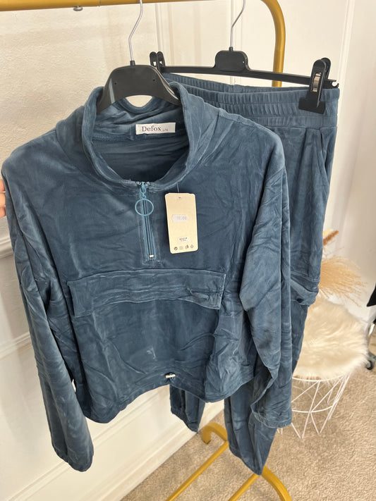 Chandal terciopelo bolsillo