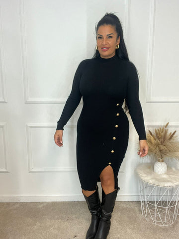 Vestido Punto Botones