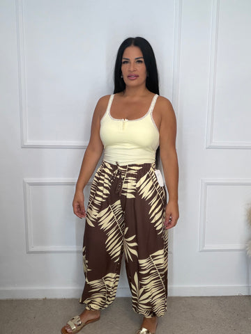 Pantalón hojas