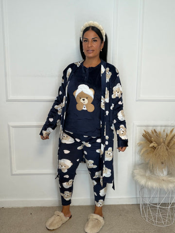 Pijama 3 piezas peluche