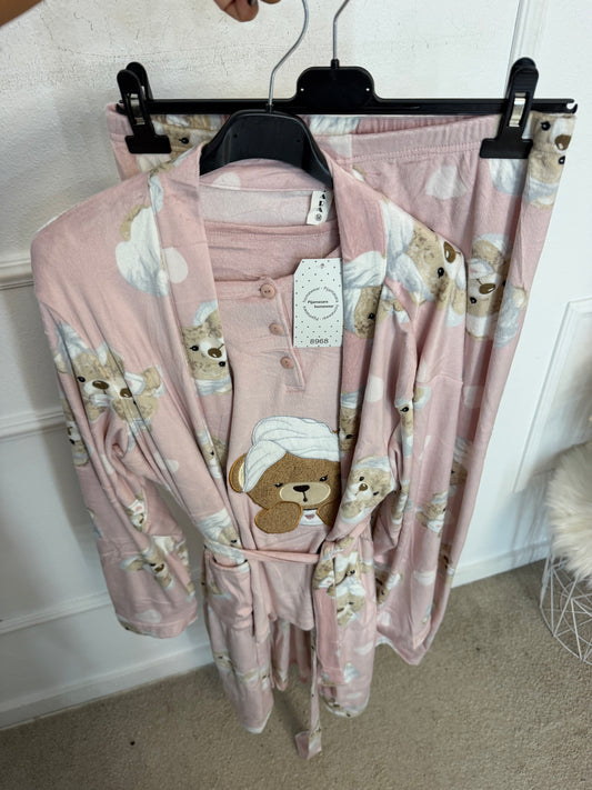 Pijama 3 piezas peluche