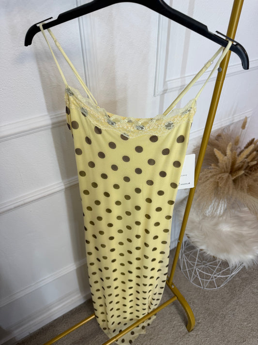 Vestido lencero lunar