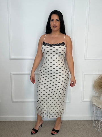 Vestido lencero lunar