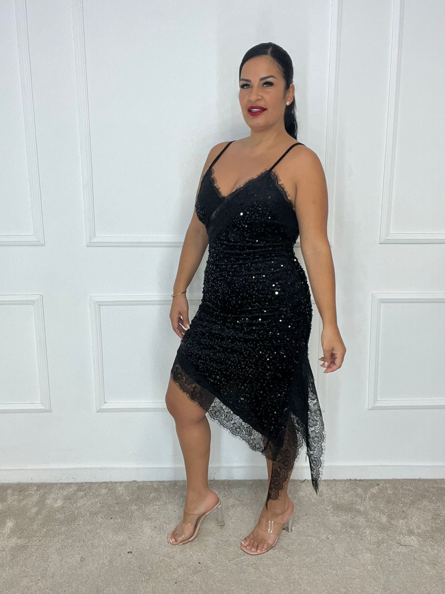 Vestido lencero Lente