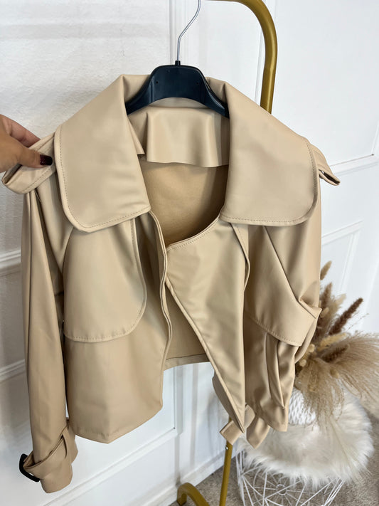 Chaqueta polipiel over