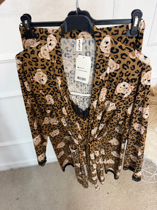 Pijama 3 piezas osito leo
