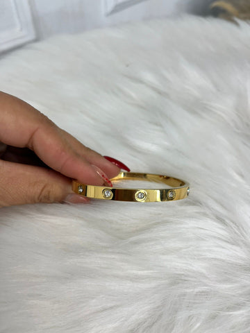 Pulsera Carti ancha oro