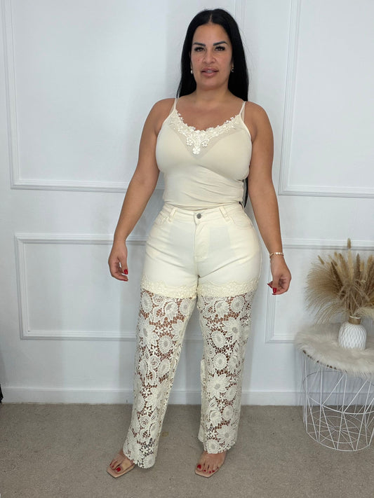 Pantalón vaquero Encaje