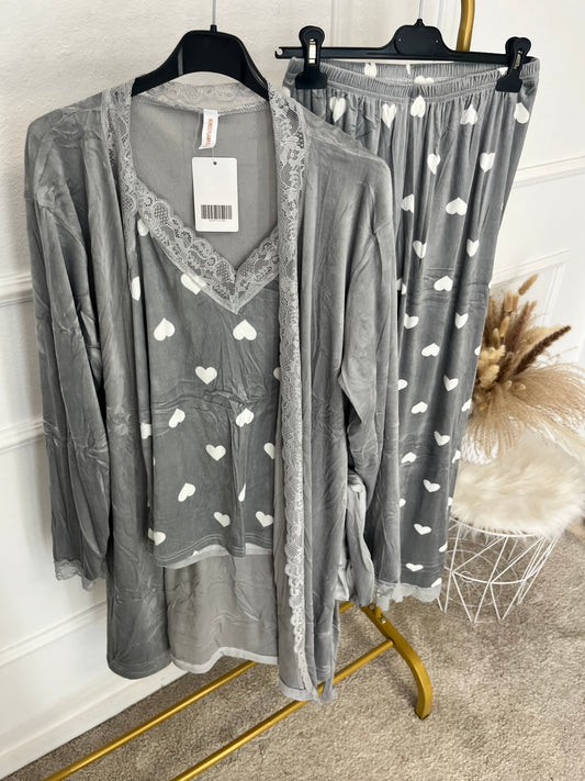 Pijama 3p corazón