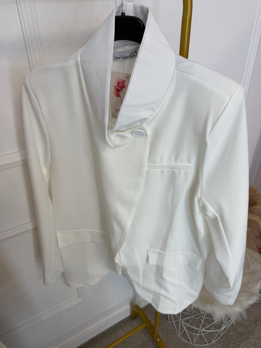 Chaqueta botón lisa