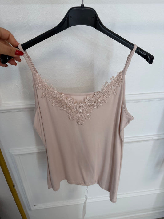Camiseta Encaje tirantes (Y4812)