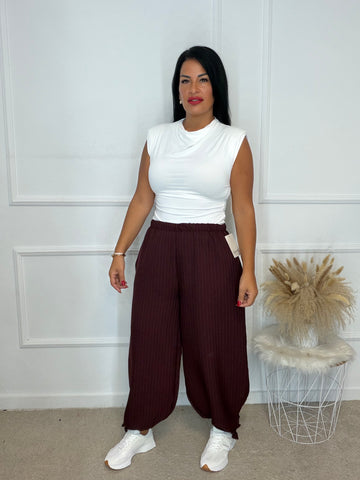 Pantalón rayas puño