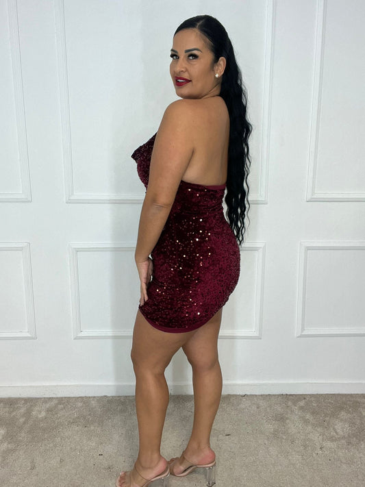 Vestido collar lente