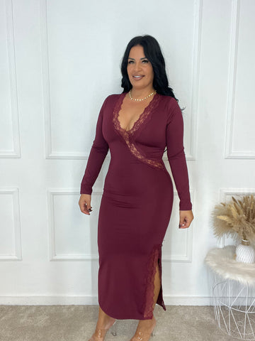 Vestido lencero licra