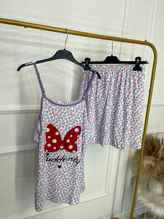 Pijama Minnie Print