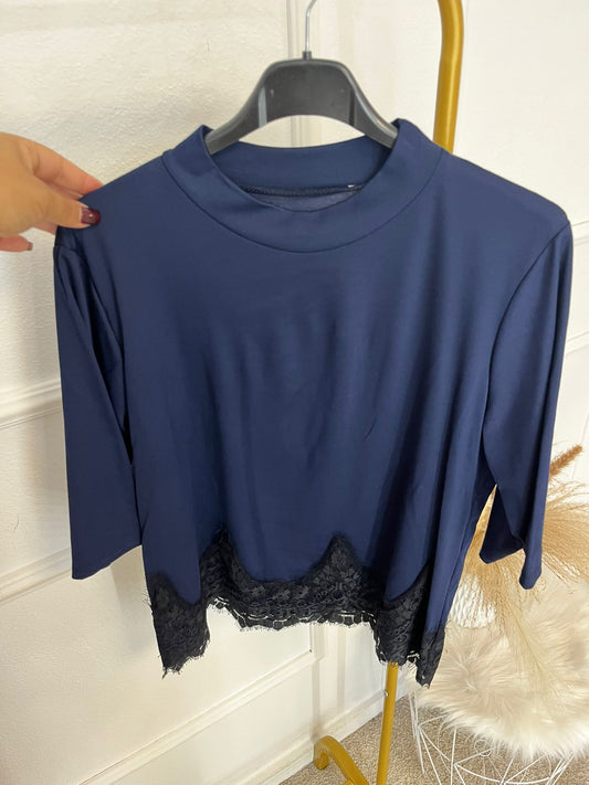 Camiseta Encaje algodón