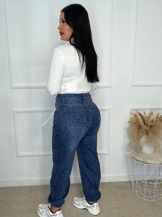 Pantalón vaquero Leopardo (SF5372)