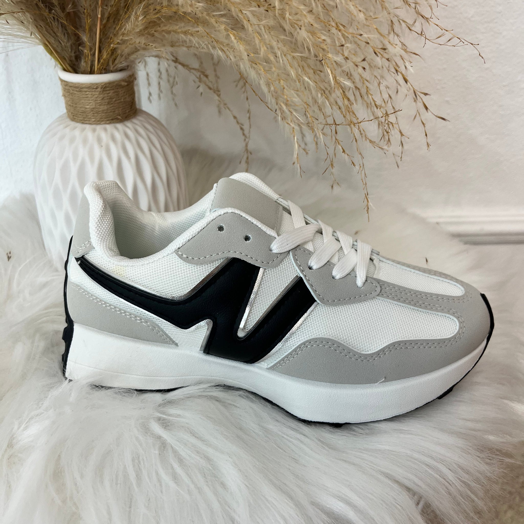 Tenis N. Blanco/gris