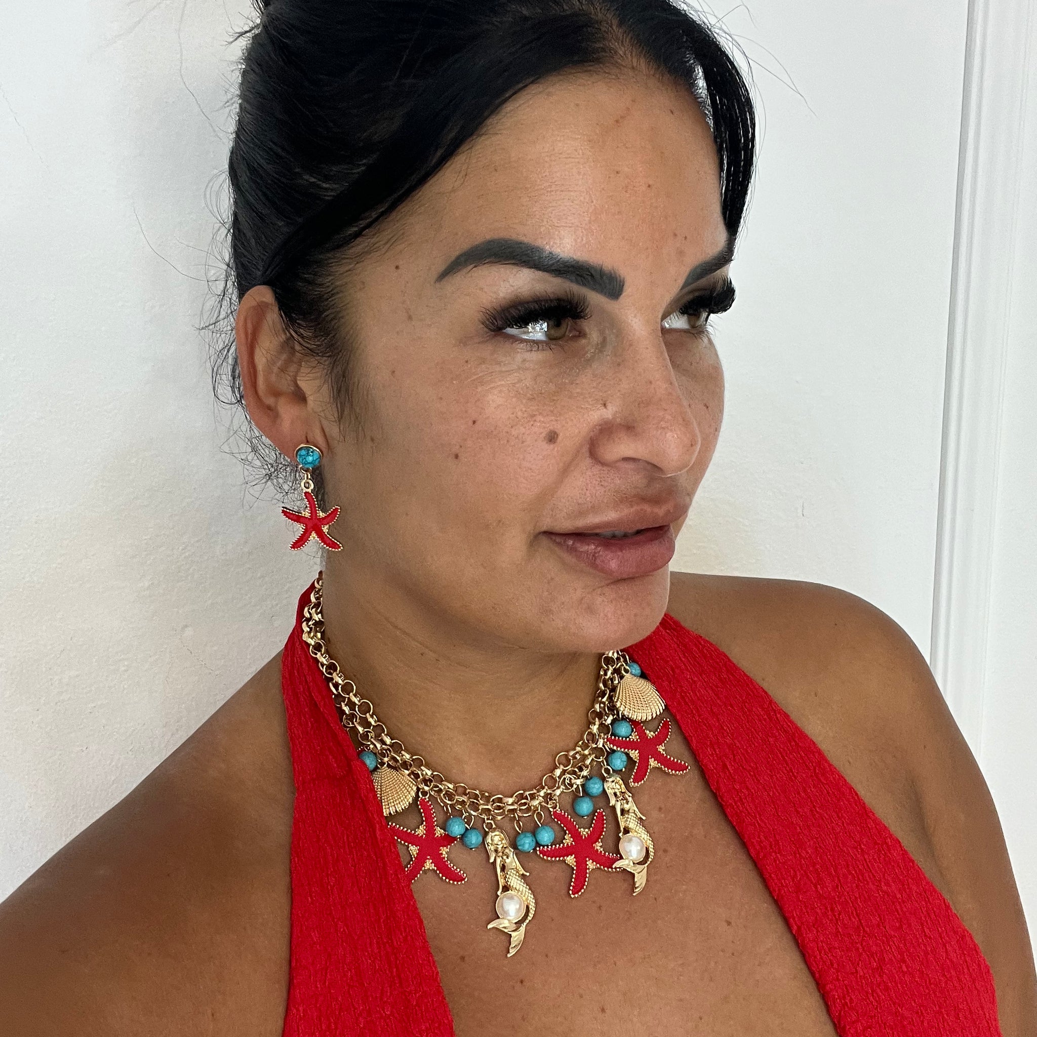 Collar con pendientes Hawai