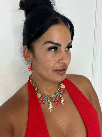 Collar con pendientes Hawai