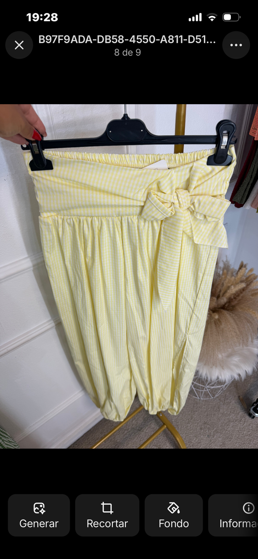 Pantalón Vichy lazo