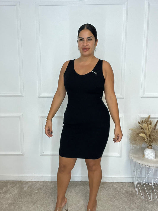 Vestido/jersey rayas