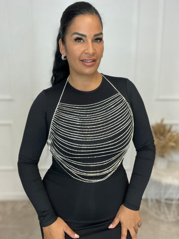 Adorno brillo plateado