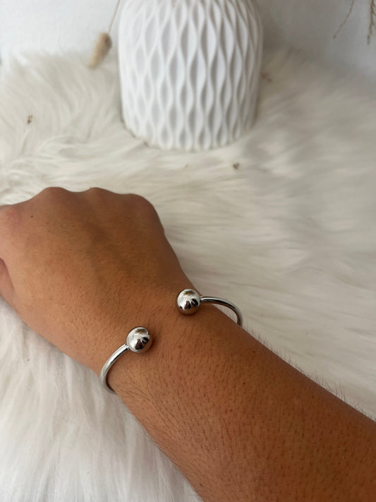 Pulsera bolas (acero)