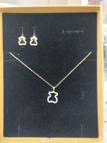 Conjunto osito dorado